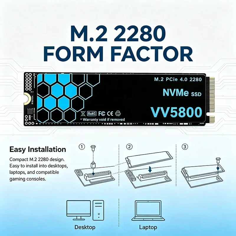 قرص صلب داخلي VV5800 M.2 NVMe  - مراجعة M.2 Nvme 4Tb Pcie 4.0 Ssd وسعره