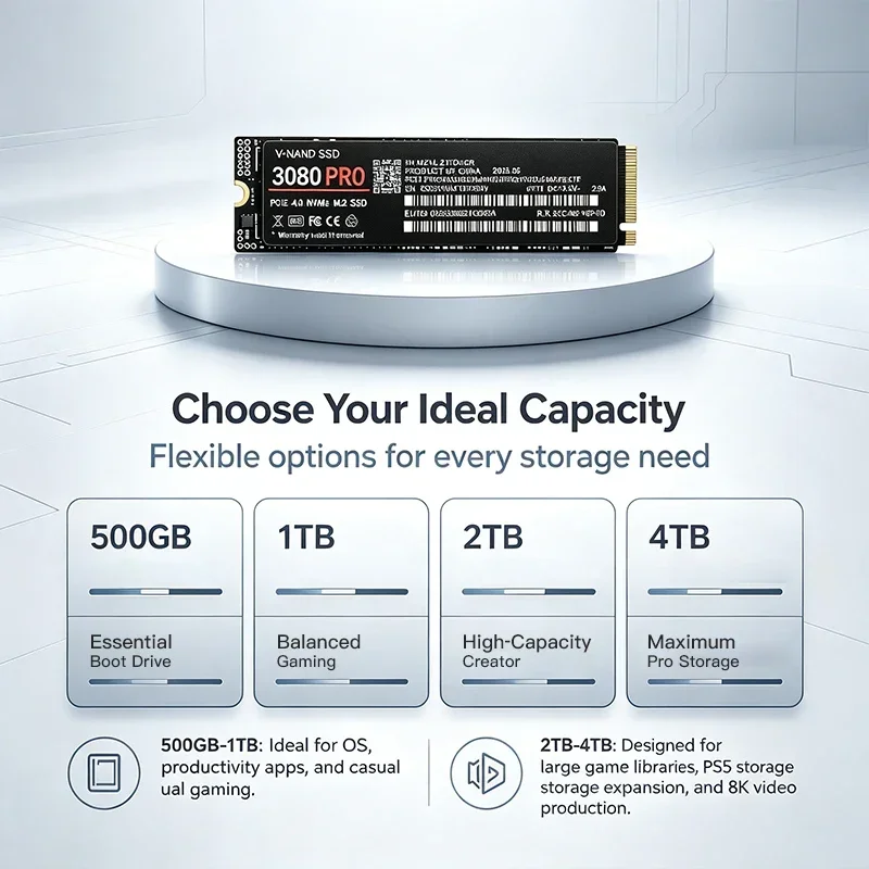 محرك أقراص صلبة داخلي 3080 PRO - مراجعة M.2 Nvme 4Tb Pcie 4.0 Ssd وسعره